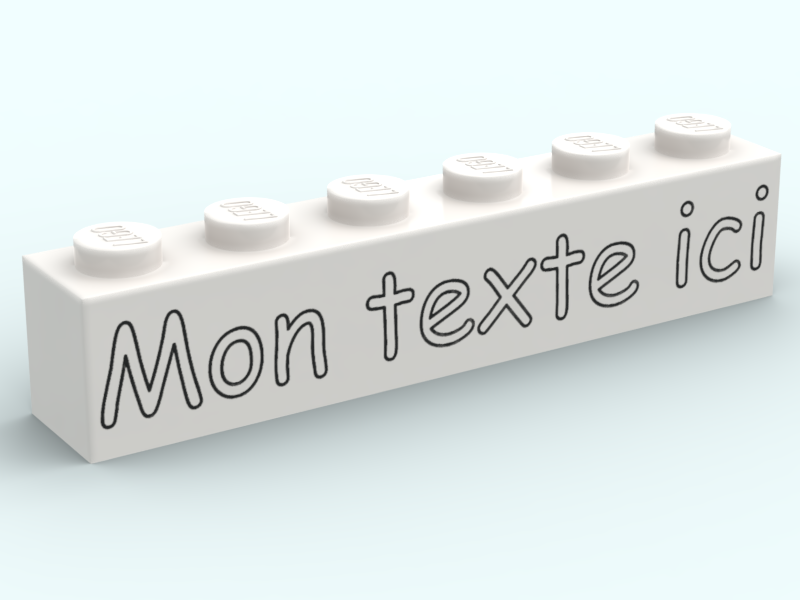 Brick 1x6 to customize