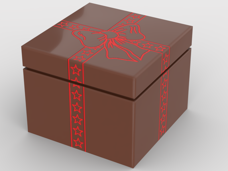 Petit cadeau avec ruban Rouge La Fra'brick