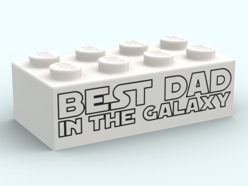 Brique 2x4 - "Best dad"