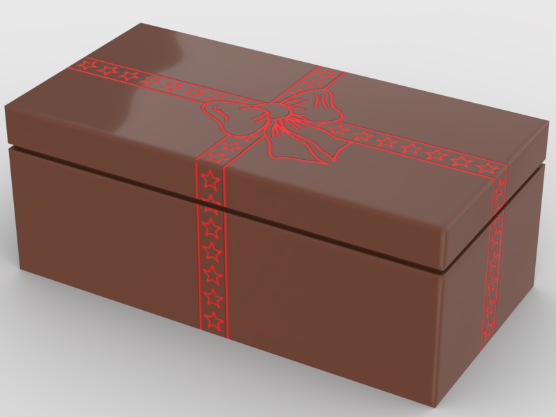 Gros cadeau avec ruban Rouge La Fra'brick