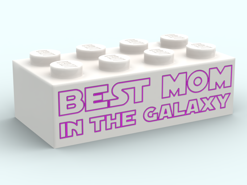 Brique 2x4 - "Best mom"