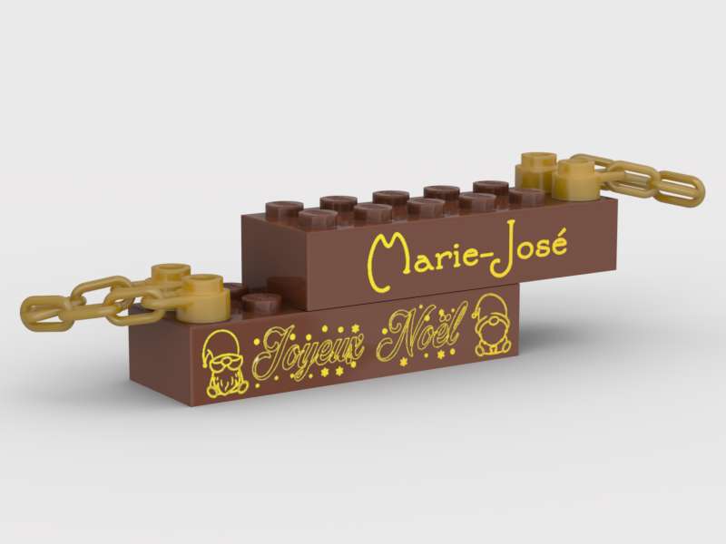 Etiquette cadeau v02 - Personnalisable La Fra'brick