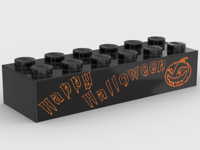 Brique 2x6 - Happy Halloween
