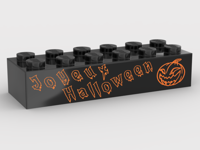 Brique 2x6 - Joyeux Halloween