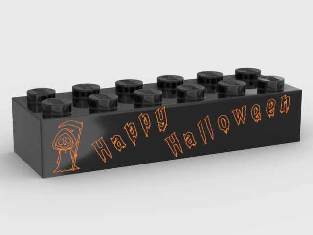 Brique 2x6 - Happy Halloween