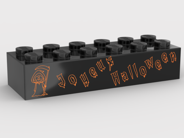 Brique 2x6 - Joyeux Halloween