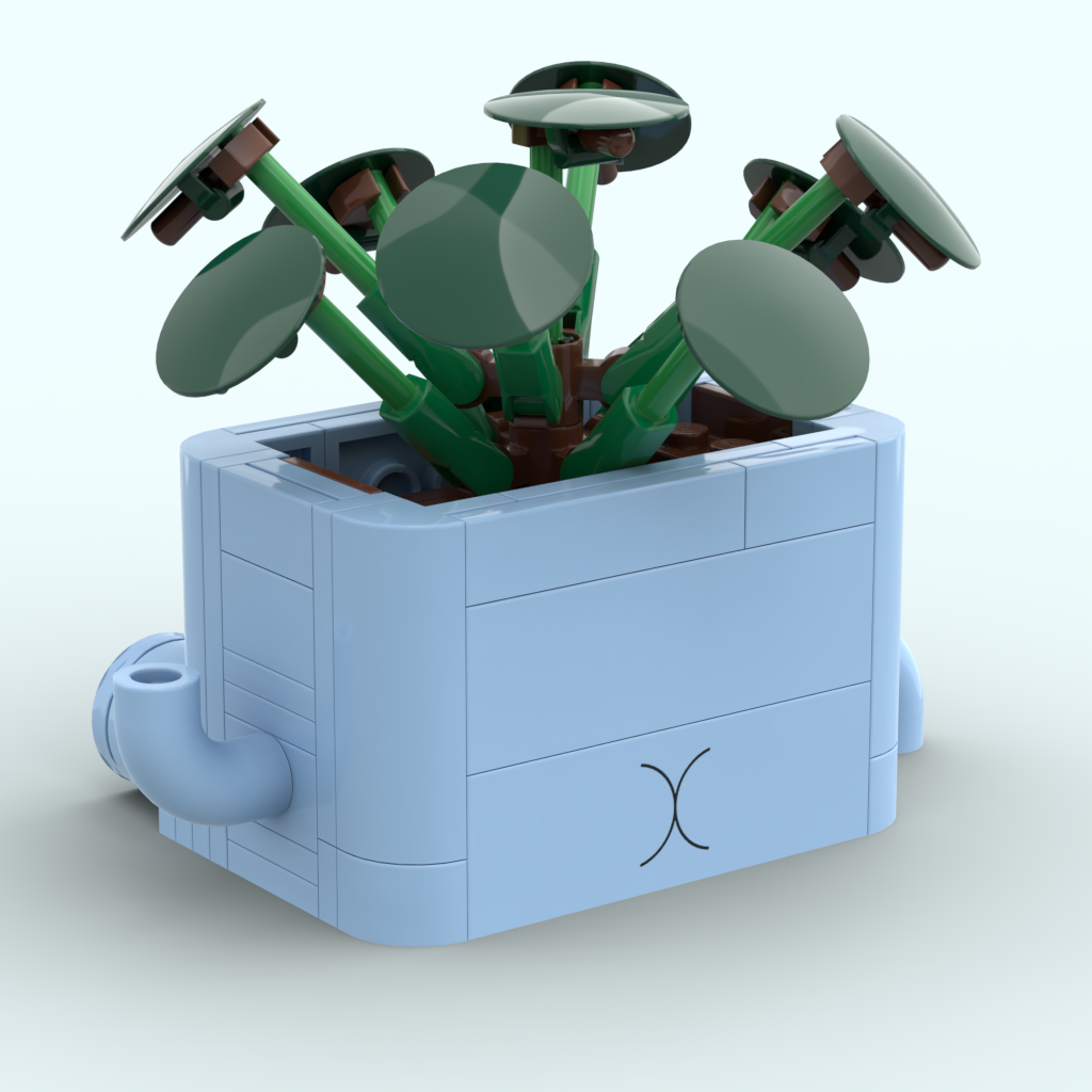 Tile 2x6 - Pot bleu