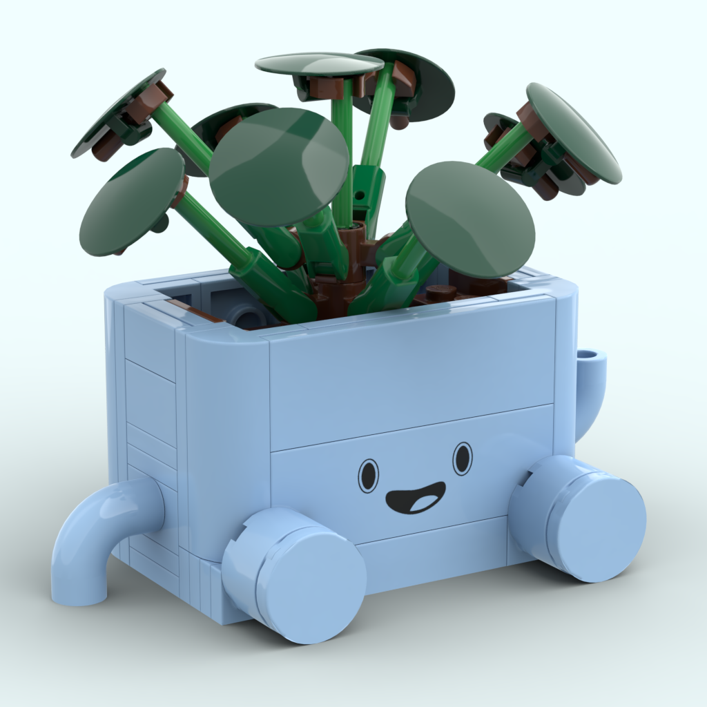 Tile 2x6 - Pot bleu
