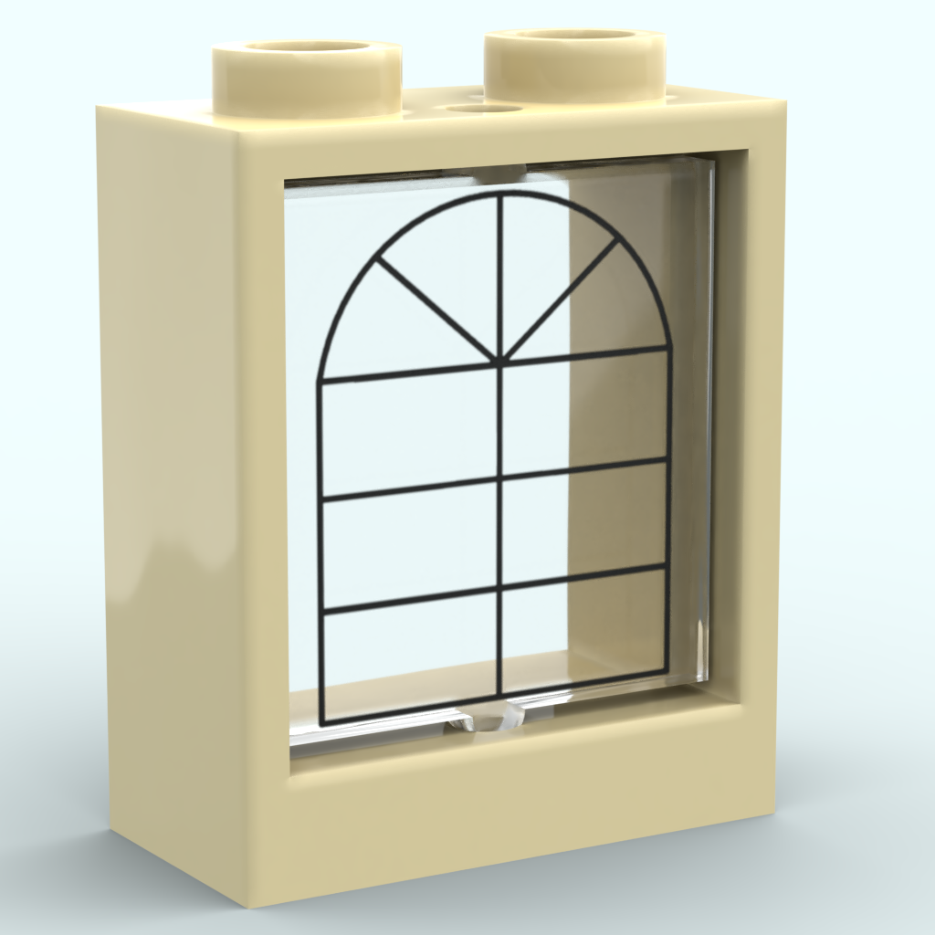 Vitre 1x2x2 - Design personnalisable sans couleur