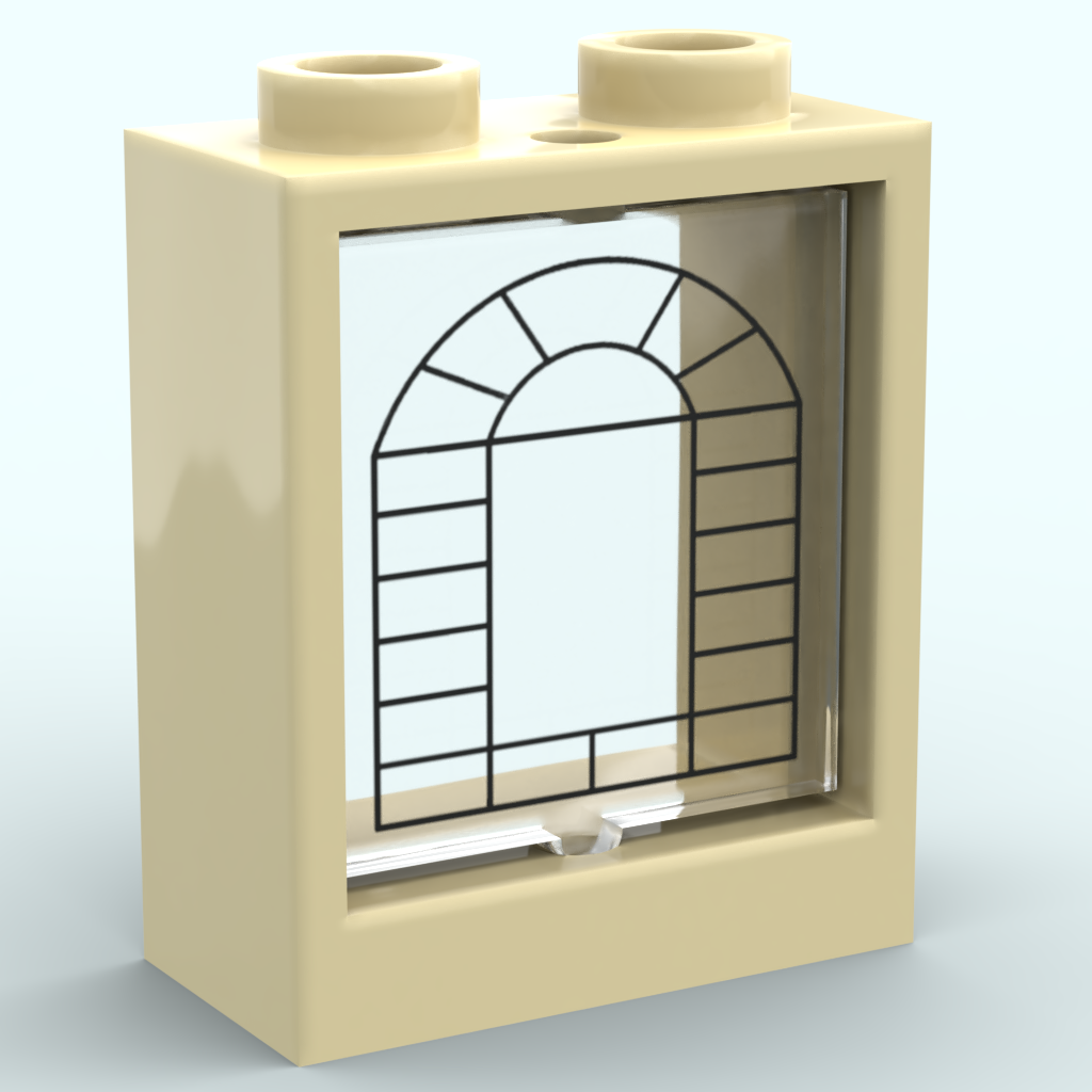 Vitre 1x2x2 - Design personnalisable sans couleur