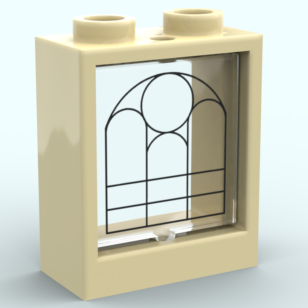 Vitre 1x2x2 - Design personnalisable sans couleur