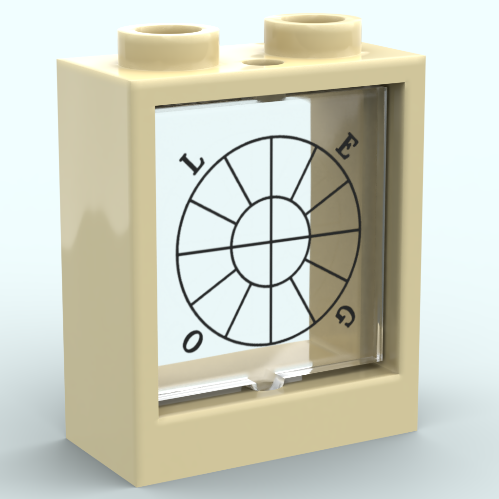 Vitre 1x2x2 - Design personnalisable sans couleur