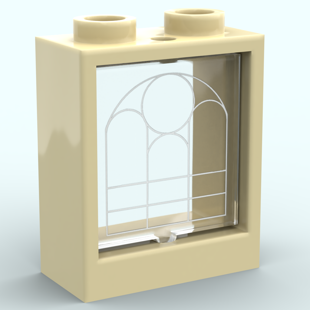 Vitre 1x2x2 - Design personnalisable sans couleur