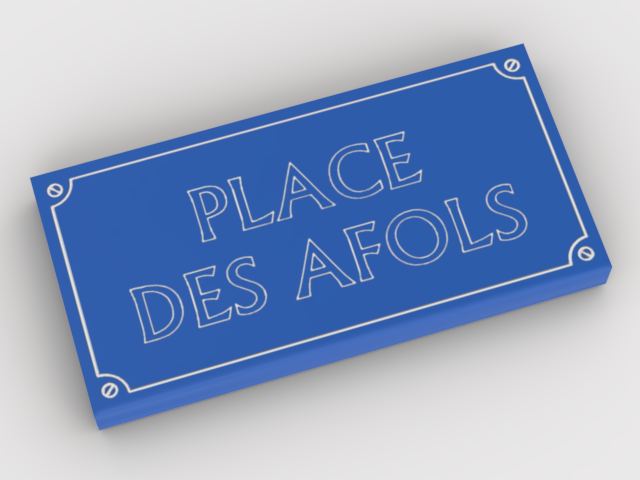 Signalétique - Place des AFOLS La Fra'brick