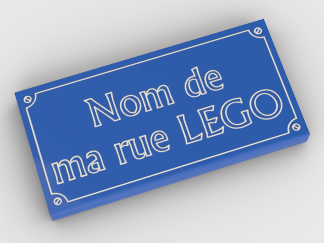 Signalétique - Plaque de rue à personnaliser La Fra'brick