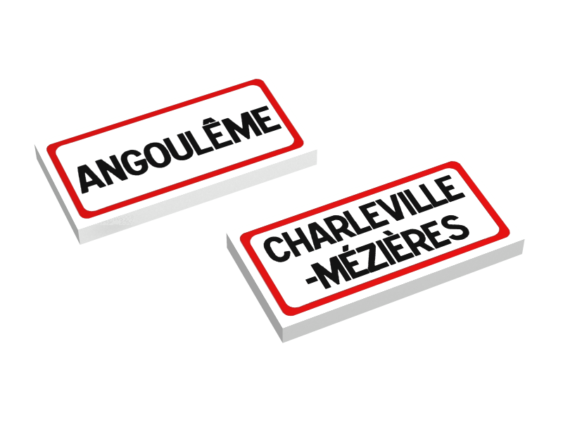 Tile 2x4 - Panneau ville personnalisable La Fra'brick