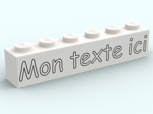 Brick 1x6 to customize