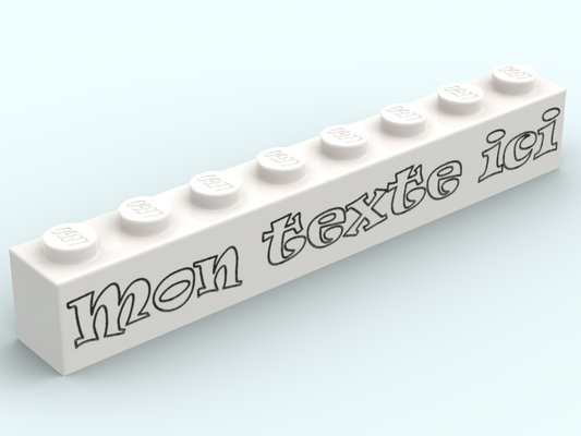 Brick 1x8 to customize