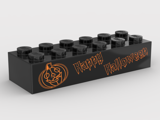 Brique 2x6 - Happy Halloween