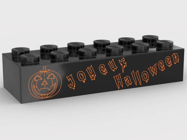 Brique 2x6 - Joyeux Halloween