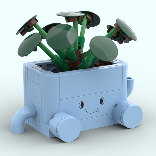 Tile 2x6 - Pot bleu