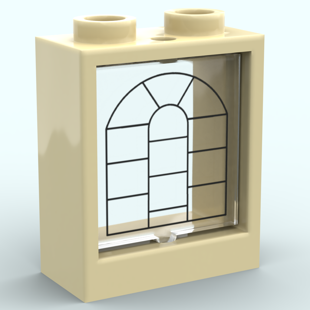 Vitre 1x2x2 - Design personnalisable sans couleur