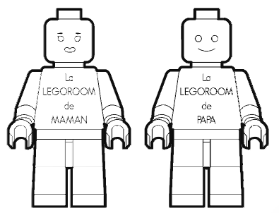 Plaque "Minifig" à personnaliser