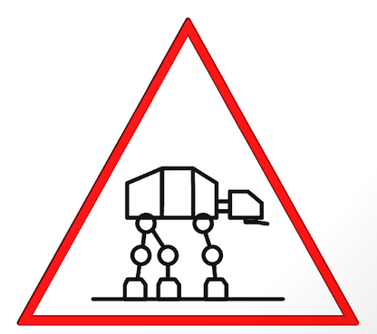 gravure personnalisée - Panneaux de danger triangulaire La Fra'brick