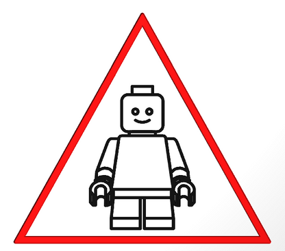 gravure personnalisée - Panneaux de danger triangulaire La Fra'brick