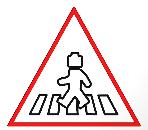 gravure personnalisée - Panneaux de danger triangulaire La Fra'brick