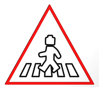 gravure personnalisée - Panneaux de danger triangulaire La Fra'brick