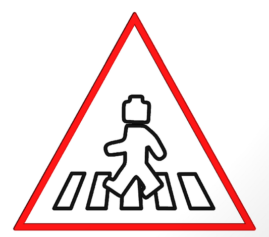 gravure personnalisée - Panneaux de danger triangulaire La Fra'brick