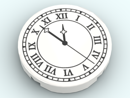 Tile round 2x2 - Clock v2
